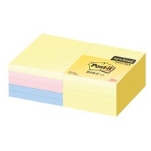 3M포스트-잇 노트654-10A 알뜰팩/76x76mm