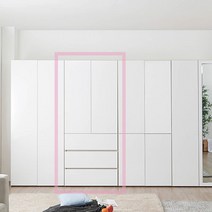 Sunshine 옷서랍장 옷장 이불장 옷수납장 붙박이장 810, 그레이