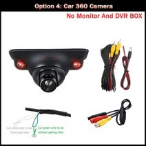 어라운드뷰모니터 화물차 후방 서라운드뷰 카메라 비디오 레코더 모니터 자동차 360 순환 기록 메모리 카드 4 가지 방법 측면보기 전면, Option 4+아무도