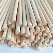 모형재료 원형 나무막대기 아이스크림 스틱 핸드메이드 건축물 DIY 작은 집 원목 자작나무처럼 작다 나무봉 4809097820, 통나무 150 *3.8 밀리미터 30