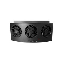 저소음 서큘레이터 선풍기 차량용 2 단 속도 장착 실내 환풍기 더운 날씨 공기 자동차, 01 Black
