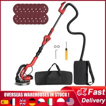 샌딩기계 710w 건식 벽체 샌더 벽 샌더 14pcs 샌딩 디스크 6 가변 속도 1000-1850rpm 접이식 핸들 전기 연삭기