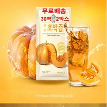 그린애 순수 호박즙 액기스 저온추출방식 국내산 산후 늙은 진한호박즙 음료 과채주스 30팩 2박스