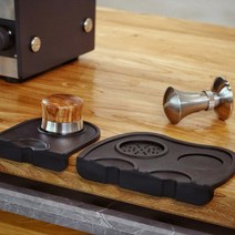 탬핑 매트 2구 템핑 템퍼 받침 탬퍼 거치대 받침대, 탬핑매트