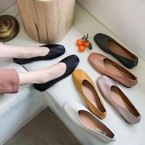여성플랫 발이 편한 여성 봄 패션 단화 깔끔한 플랫슈즈