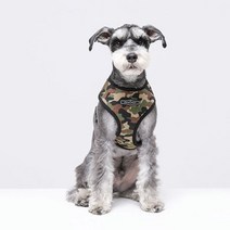 99% 세균감소 인증받은 항균 하네스 밀리터리 산책용 가슴줄 S L.리얼펫, L|카모