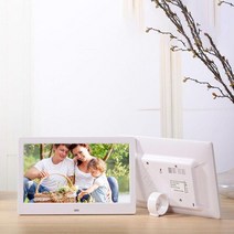 EastVita-10.1 인치 LED 백라이트 전자 앨범 디지털 사진 프레임 1024x600 전체 기능, 02 White_02 미국 플러그
