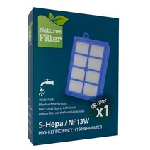 Natures Filter 일렉트로룩스 필립스 아에게 청소기 워셔블 헤파필터 NF-H13W