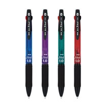 자바 제트 3볼 3색 유성볼펜 1.0mm 퍼플, 1개
