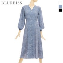 블루레이스 블루레이스 V넥패턴나염롱원피스_B2S1OP3211