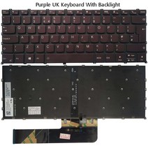 백라이트 미국/영국/ 키보드 레노버 요가 슬림 7 Pro-14ITL5 14ARH5 14ACH5 14IHU5 7-14ITL5 7-14ARE05, [01] Purple UK