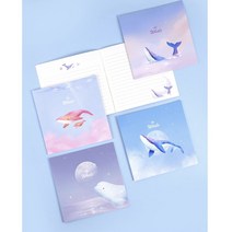 핑크풋 500 고래 쪼매난 노트/제본노트 미니노트