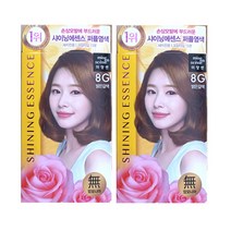 아모레퍼시픽 샤이닝에센스 퍼퓸염색x2개 3N 4N 6N 7N 8G 6B 7O 새치전용 크림타입15분 염모제, 8G(밝은갈색), 2개