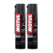 모튤 MOTUL 체인 루브 로드 C2 400ml / 바이크 체인 방청 윤활제 / 모툴, 2개