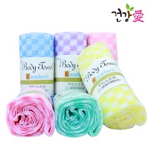 일본 타츠네 바둑무늬 샤워타올 1p
