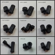 당구 큐 대 가방 개인 채 백 bag 당구 조인트 프로텍터 Uni loc 방사형 5/16x18 3/8x11 물결 (옵션) 캡 액, 06 5-16-18_01 2 Sets