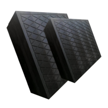 크레인 받침목 유압 받침대 고무 패드 안전 발판 장치, 400x400x50