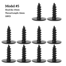 자동차 클립 액세서리 패스너 자동차꾸미기 리벳 플라스틱 볼트 나사 30pcs 엔진 가드, 10 개 14x16mm