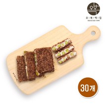 오복떡집 영양찰떡 개별포장 완두배기 찰떡 영양떡 팥시루떡 국내산 찹쌀 완두콩 팥고물 찰시루 팥떡 개업 이사 답례떡 한끼 아침 식사대용 떡 세트, 100g X 30개입