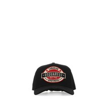 22FW DSQUARED 블랙 코튼 베이스볼 캡 BCM062105C00001 2124