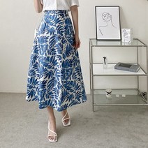 [스위트플러스] 임부복 바캉스 야자 밴딩 롱 여름 여성 스커트