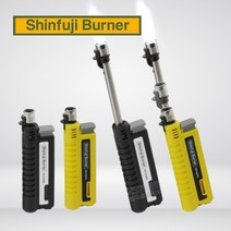 소토 SOTO 신후지버너 슬라이드토치 RZ-520(신형) 안전화구 커버적용 캠핑용토치(가죽케이스 별도), 옐로우, 1개