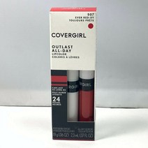 Covergirl Outlast 올데이 립 컬러 위드 탑코트 (.06oz .07oz.), 507 에버 레디