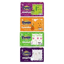 Peeps 몬스터 펌프킨 슈가 스콜 고스트 핍스 마시멜로우 Monster Pumpkin Sugar Skulls Ghost Peeps Marshmallow 4팩
