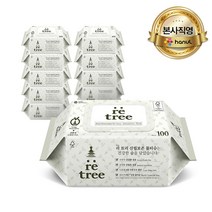 리트리 더도톰한 4겹원단 물티슈 캡형 100매 (10팩 4팩), 100매 * 10팩