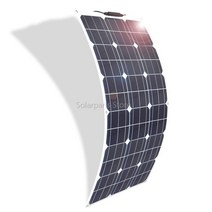 태양광 100w 유연한 태양 전지판 고효율 23% PWM 컨트롤러 RV 보트 자동차 가정용 12V 24V 배터리 충전기, 미국|200W solar panel