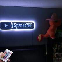 사용자 정의 이름 Youtube 3D Illusion LED 네온 사인 벽 램프 룸 장식 PC 데스크 백라이트 온라인 게임 야, 02 50x10cm_01 Twitch