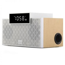 mooas 다이소탁상시계 SNOOZE 전자시계시간맞추기 EDIFIER/Walker M260 블루투스 스피커 미니 휴대용 무선 서브우퍼 알람 시계 데스크탑 소형, [01] 공식 규격, [02] 하얀색