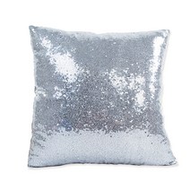 주식회사 엘앤에스 반짝 스팽글 쿠션커버 (실버)