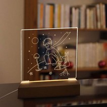공간하우스 DIY 아크릴 무드등 만들기 드로잉 조명 알뜰형 키트 무드등 SCA063A, 대, 프리미엄