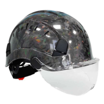 경량 고급 안전모 투명창 신호수 현장 공사장 보안경, 레이저 눈부신  고글