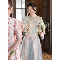 돌잔치 엄마 결혼식 약혼식 슬링 이브닝 드레스 스커트 라이트 럭셔리 하이 엔드 들러리 라이