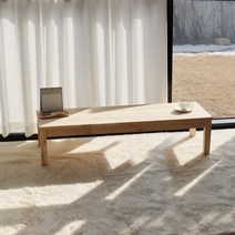 핸드메이드 좌식테이블 1600x300x320 고무나무 도장, 단품