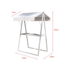 야외 좌판대 행사 플리마켓 테이블 매대 테이블, 화이트A