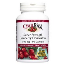 네추럴팩터스 크랜리치 슈퍼 스트렝스 크랜베리 컨센트레이트 500mg 캡슐, 90개입, 6개