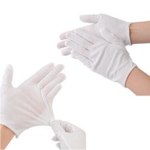 키알리 부드러운 행사용 흰장갑 결혼식 흰색 예식 장갑 얇은 면장갑 기사용 하얀장갑 속장갑 한쌍 10개, 사이즈, XL