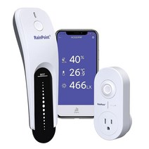 RAINPOINT 토양 수분계 신뢰할 수 있는 데이터가 스마트 3-in-1 수분/온도/조명 테스터 정원 잔디 농장 실내 및 실외용 WiFi 허브가 무선 수분 센서 앱 제