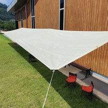 크림 그늘막 쉐이드 썬쉐이드 옥상 천막 차광막 테라스 카페 선쉐이드, 2번: 2 x 3