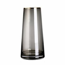 키밍 유리 화병 꽃병 인테리어 오브제 H3430, 그레이