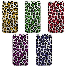 LG Q7 레오파드 패턴 젤리 케이스 LG-Q720, 레드, 없음