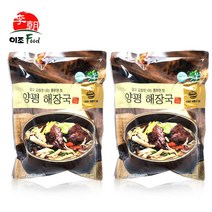 선봉식품 양평해장국 600g 상온보관 해장국 선지해장국 선지 전자레인지 조리가능, 2개
