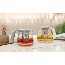 스텐 차망 900ml 열탕용 티포트 직화금지 차내리는주전자 홍차포트 강화유리주전자 글라스티포트 보온티팟