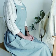 타입 [히트템] 4가지 모던 커피숍 바리스타 원피스 공방 어린이집 유치원 학교 앞치마, A타입_네이비