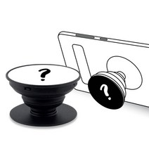 디자인깡패 DIY 주문제작 스마트톡 그립톡 하트 거치대, 1개, 하트凹형 + 에폭시 원형판(투명)