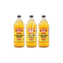 브래그 오플닷컴 3개 Bragg 사과 식초 사이다 비니거 사과식초 946 ml, (오플닷컴) 3개 Bragg 사과 식초