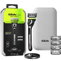 질레트 랩스 딥클렌징바 면도기 + 면도날 5p + 면도기 스탠드 + 틴케이스 세트, 1세트